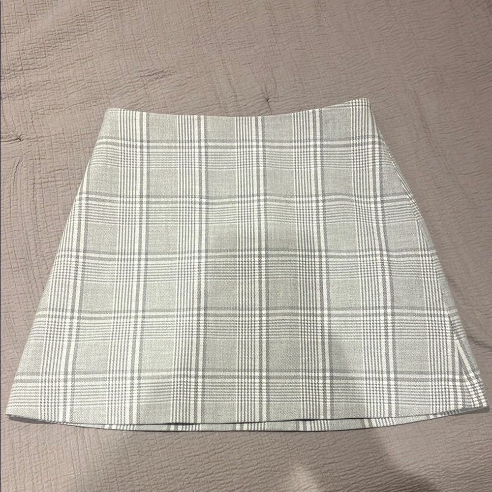 Wilfred Plaid Gray Skirt